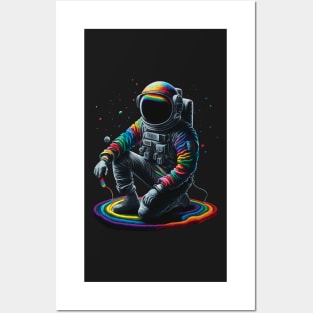 Major Tom - (Black Light - Version 1) Posters and Art